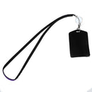 Rhinestone Bling Crystal Custom Lanyard Vertical ID Badge Holder (Purple)