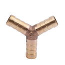 5 Pcs Brass Y-Shape 3 Ways Hose Barb Fitting Adapter Coupling for 10mm Tube M2C8