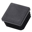 Plastic Square Blanking End Caps Tubing Tube Inserts 30mm x 30mm 4 Pcs L7Y4