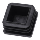 Plastic Square Blanking End Caps Tubing Tube Inserts 30mm x 30mm 4 Pcs L7Y4