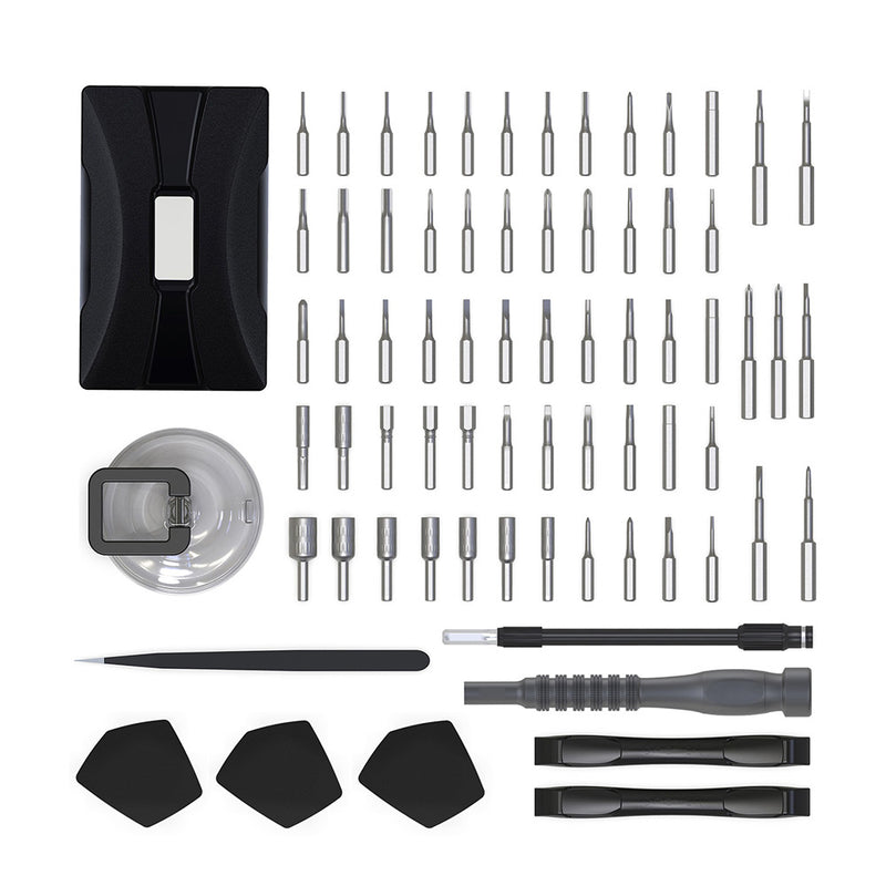 [NEW VERSION] Minleaf 73 In 1 Hand Precision Screwdriver Set Mini Protable Screwdrivers Phone Laptop Smartphone Screw Driver Repair Tool W/ 64 Bits and Accessories