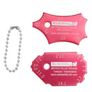 Drillpro 2pcs Angle Welding Gauge Key Pocket Gage Weld Seam Test Ulnar Inspection Ruler Accurate Weld Detection Scale