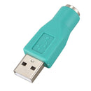 2 Pcs USB 2.0 Male to PS/2 Female Mouse Keyboard Adapter Connector G4H4