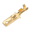 20 Pcs 1/4" Stud Brass Male Cable Connector Non-insulated Ring Terminal