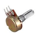 10 Pcs 2K Ohm B2K 3 Terminals Single Linear Rotary Taper Potentiometer J9B4
