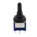 2Pcs AC 6A 125V DPDT 3 Position ON-OFF-ON Power Control Toggle Switch V7W2
