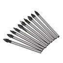 6mm Dia Spear Point Head Ceramic Marble Tile Glass Drill Bit 10pcs T6R1