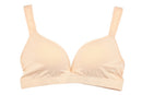 Push-up bra with no women's braces Modal sports bra 3/17 cap V-deep (L, Ski R3Y1