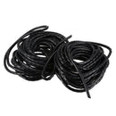 Flexible Spiral Tube Wrap Cable Organizer 8mm Dia 10.5m 2pcs Black