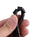 Flexible Spiral Tube Wrap Cable Organizer 8mm Dia 10.5m 2pcs Black