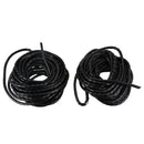 Flexible Spiral Tube Wrap Cable Organizer 8mm Dia 10.5m 2pcs Black