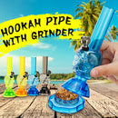 6Inch Skull Acrylic H ookah Shisha Pipe Water T obacco Pipe with Herb Grinder(4Types)