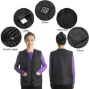 M/L/XL/2XL/3XL 3 Gear Unisex Thermostatic 5 Pads Heating USB Intelligent Heated Sleeveless Vest