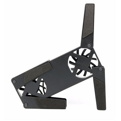 Laptop Cooling Stander Desk Support Dual Cooling Fan Notebook Computer Stand Foldable USB Suit for 7 inch/15inch Laptop