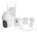 [ Full Color 1080P HD ] Outdoor Voice Intercom Waterproof WiFi 2MP Speed Dome Security IP IR Camera Security Surveillance NetCam Night Vision M otion Detection Audio Network PTZ Pan Tilt  Camera