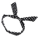 Sweet Rabbit Ear Point Headband Hair Band Horse Satchel Holder White and Bl