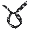 Sweet Rabbit Ear Point Headband Hair Band Horse Satchel Holder White and Bl