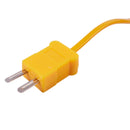 80mm x 3mm Probe K Type 0-500C Temperature Range Coiled Thermocouple 1M