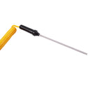 80mm x 3mm Probe K Type 0-500C Temperature Range Coiled Thermocouple 1M
