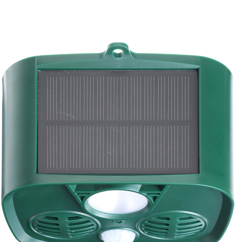 Solar Powered Ultrasonic Sonic Mouse Pest Rodent Animal Repeller PIR Outdoor Yard