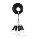 10Pcs 6 in 1 Cylinder Shaped Float Stop Rubber Stopper Bobber Sinker Y9J5
