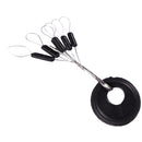 10Pcs 6 in 1 Cylinder Shaped Float Stop Rubber Stopper Bobber Sinker Y9J5