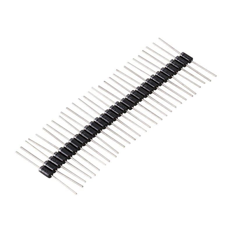 30 PCS 1N5408 1000V 2A Polarized Rectifier Diodes for Solar Panel Black T3F4