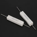 5 x 330 Ohm 5% 10W Watt Wirewound Ceramic Cement Resistors White