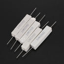 5 x 330 Ohm 5% 10W Watt Wirewound Ceramic Cement Resistors White