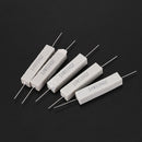 5 x 330 Ohm 5% 10W Watt Wirewound Ceramic Cement Resistors White