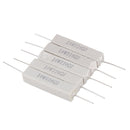 5 x 330 Ohm 5% 10W Watt Wirewound Ceramic Cement Resistors White