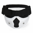 Motorcycle Goggles Detachable Modular Shield Face ATV MX Racing Motocross Mask
