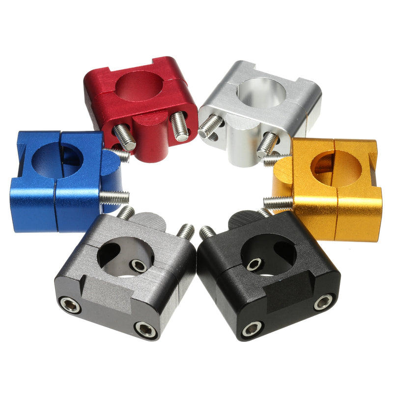 1 1/8" 28mm CNC Handlebar Fat Bar Riser Mount Clamp Adaptor for Pit Dirt Motorcycle