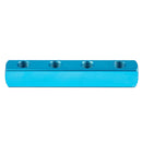Pneumatic Air 4 Way Air Hose Inline Manifold Block Splitter blue V5S7