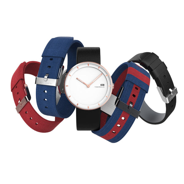 TIMEROLLS COB Ultra-thin Luminous Display 30m Waterproof Leather Strap Quartz Watch from Xiaomi YouPin