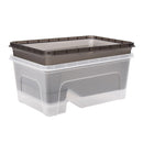 S/M/L Reptile Turtle Plastic Clear Breeding Feeding Box Aquarium Tank Platform Fish Feeder