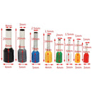 Excellway CT01 400Pcs Wire Copper Crimp Connector Insulated Cord Pin End Terminals
