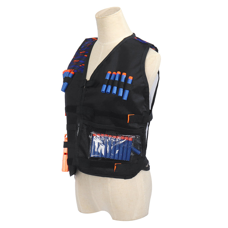 Kids Tactical Vest Kits Glasses Wristbands Mask Refill for Darts Games Gift