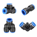 Pneumatic Push In Fittings for Air Water Hose Pipe Connectors Tube Connector