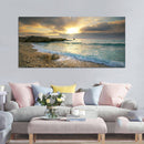 Beach Canvas Print Ocean Wave Sunset Sea No Frame Paintings Art Wall Home Decor