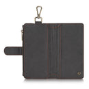 CaseMe PU Leather Multifunctional Detachable Zipper Wallet Hook Case For Samsung Galaxy S8