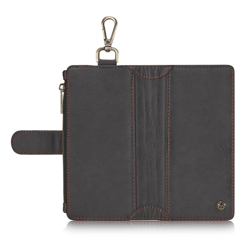 CaseMe PU Leather Multifunctional Detachable Zipper Wallet Hook Case For Samsung Galaxy S8