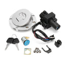 Aluminum Ignition Switch Lock Fuel Gas Cap Key Set For Honda CBR600 F3 1995-1998