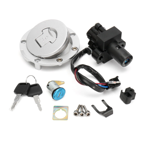 Aluminum Ignition Switch Lock Fuel Gas Cap Key Set For Honda CBR600 F3 1995-1998