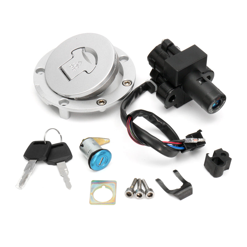 Aluminum Ignition Switch Lock Fuel Gas Cap Key Set For Honda CBR600 F3 1995-1998