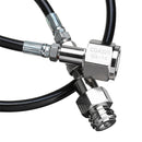 36 Inch External CGA320 Tank Direct Adapter Hose Kit for CO2 SodaStream Soda Club