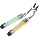 7x stylus rhinestone pencil pen touch pen multi function dustproof plug ear I4D7