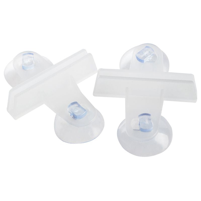 Plastic Suction Cup Fish Tank Divider Sheet Holder Clip 10 Pcs White U3Y1