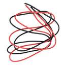 1 Pack Of 2 Pieces 16 Gauge 1m Silicone Cable Fine Strand 16 AWG, Black and Q6E7