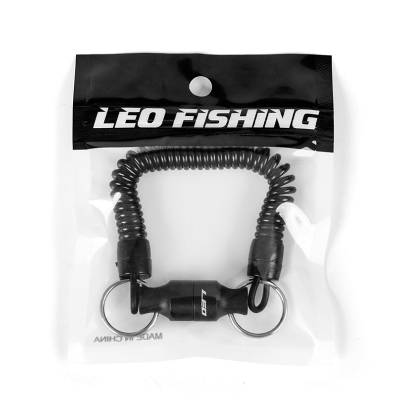 LEO 1pc Fly Fishing Magnetic Hanging Buckle With Spring Line Release Net Holder Buckle Fishing Tool